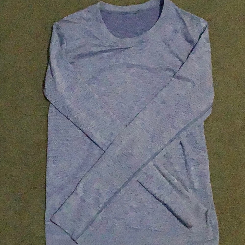 PSYCHIC BLUE/WHITE LONG SLEEVE SWIFTLY SIZE 4 FOR SALE!